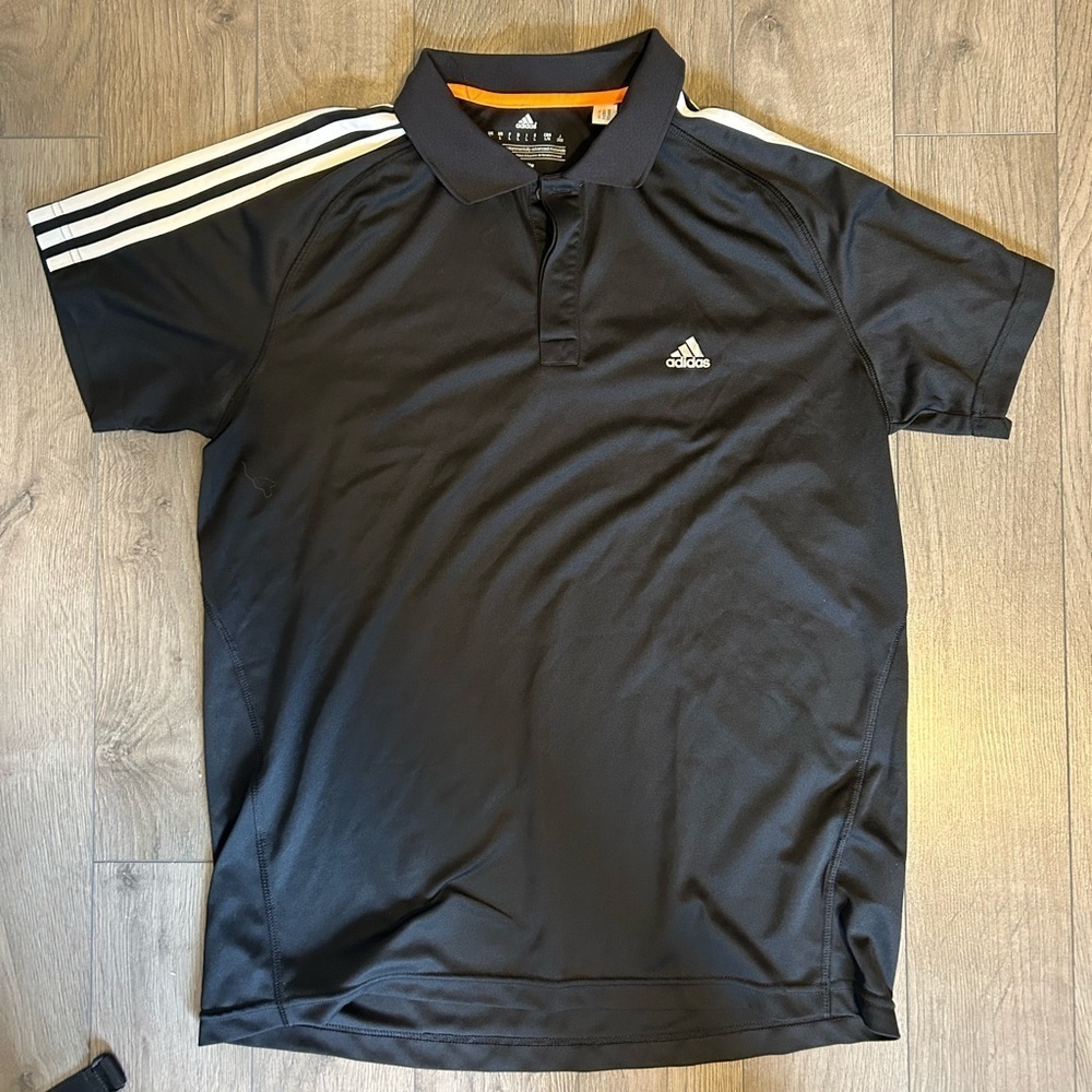 Large Classic  Adidas Black Polo